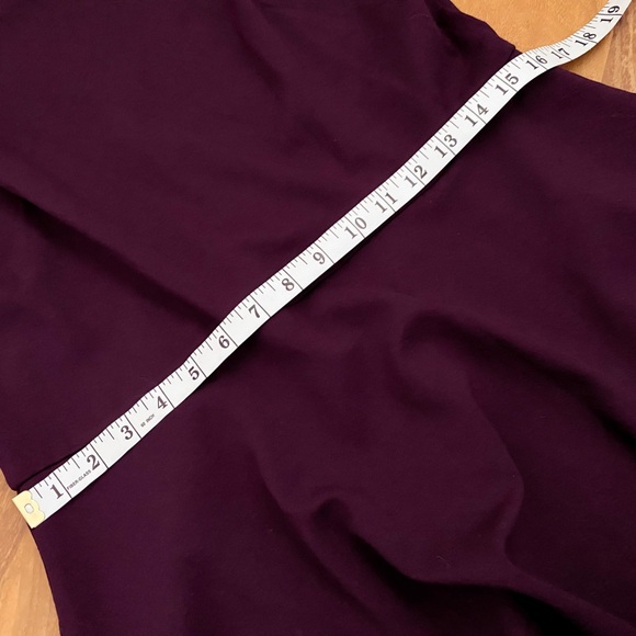 Eliza J Maroon Burgundy Skater Cold Shoulder Dress A-line Wedding Formal Flare - Picture 8 of 9